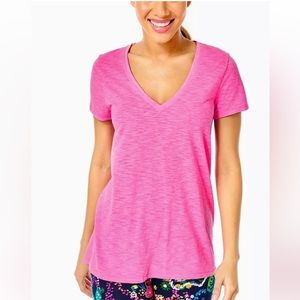 Lilly, Pulitzer Etta V neck top XS